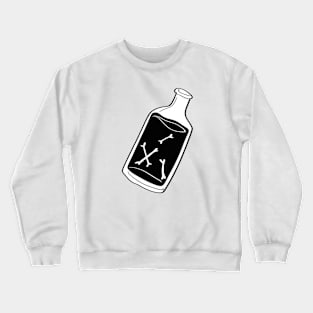 Death in few drops of poison in cute bottle Crewneck Sweatshirt